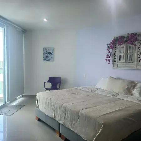 Luxury Beachfront 6 Guests 1 Apartamento Cartagena